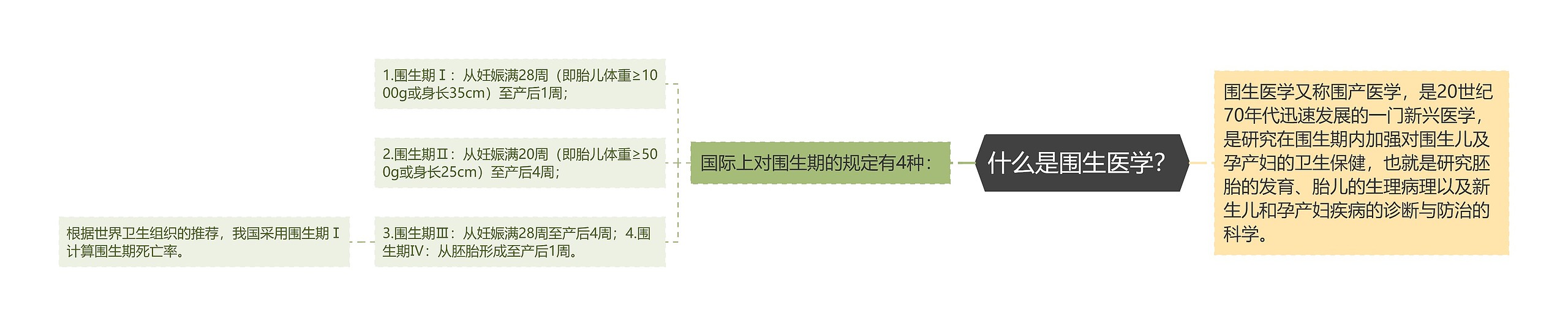 什么是围生医学？思维导图