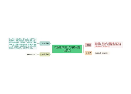 饮食停滞证型实呕的的施治要点