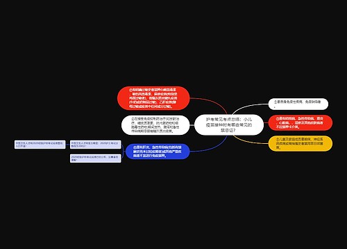 护考常见考点总结：小儿疫苗接种时有哪些常见的禁忌证？