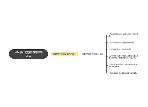 分娩及产褥期贫血的护理方法