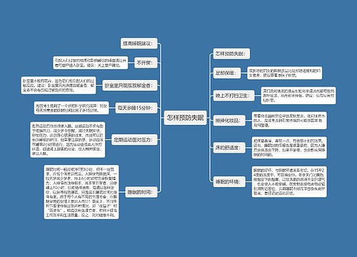 怎样预防失眠