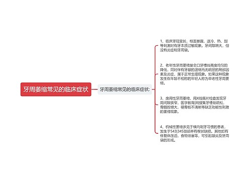 牙周萎缩常见的临床症状