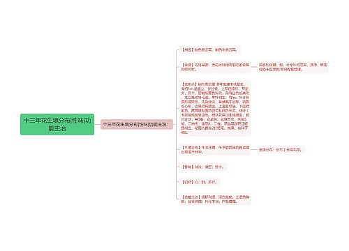 十三年花生境分布|性味|功能主治