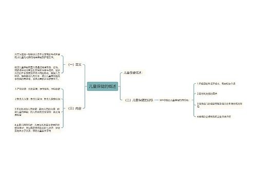儿童保健的概述