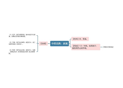 中药词典：麻黄