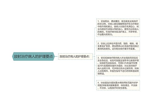 放射治疗病人的护理要点