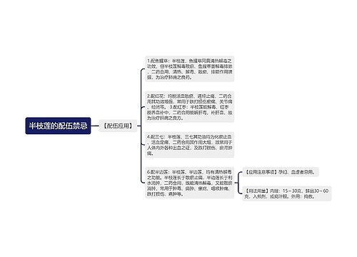 半枝莲的配伍禁忌