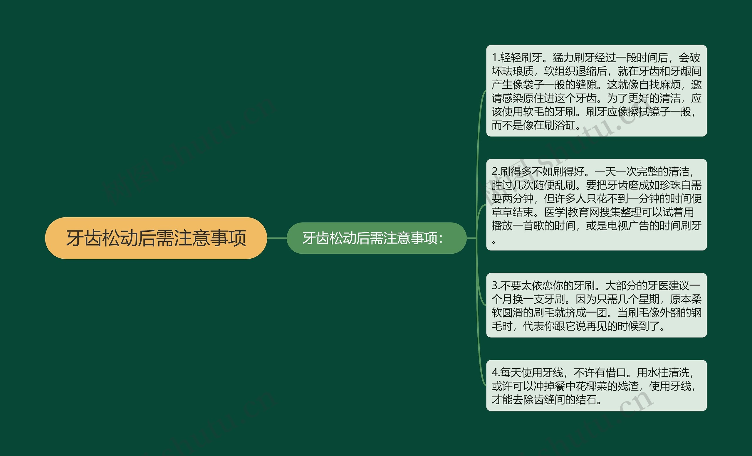 牙齿松动后需注意事项