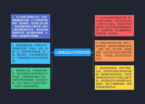 儿童龋齿的日常预防措施