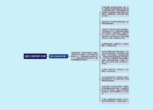 固定义齿的制作步骤