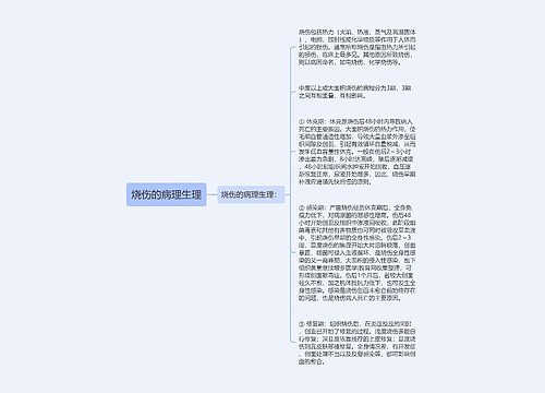 烧伤的病理生理