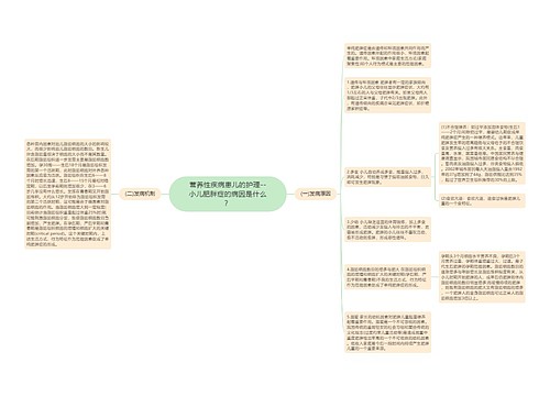 营养性疾病患儿的护理--小儿肥胖症的病因是什么？