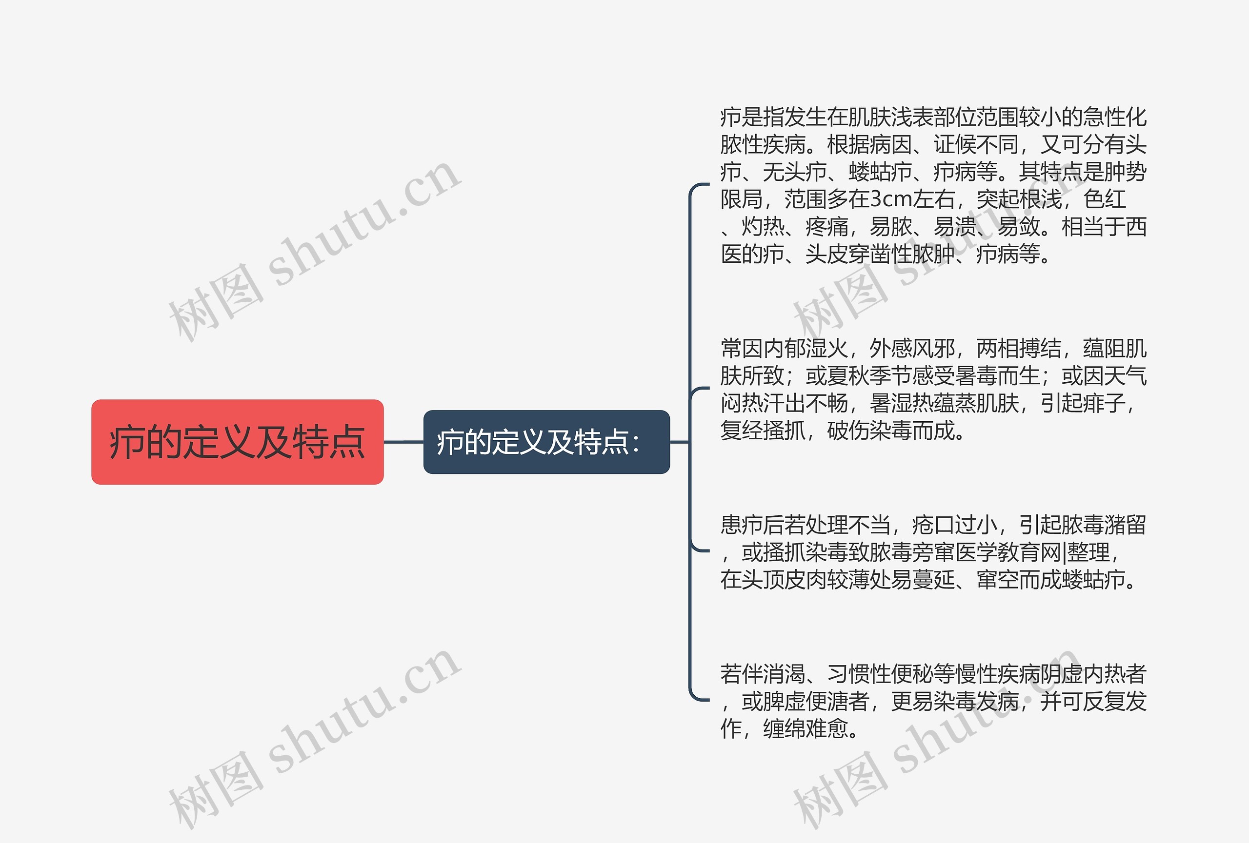 疖的定义及特点思维导图