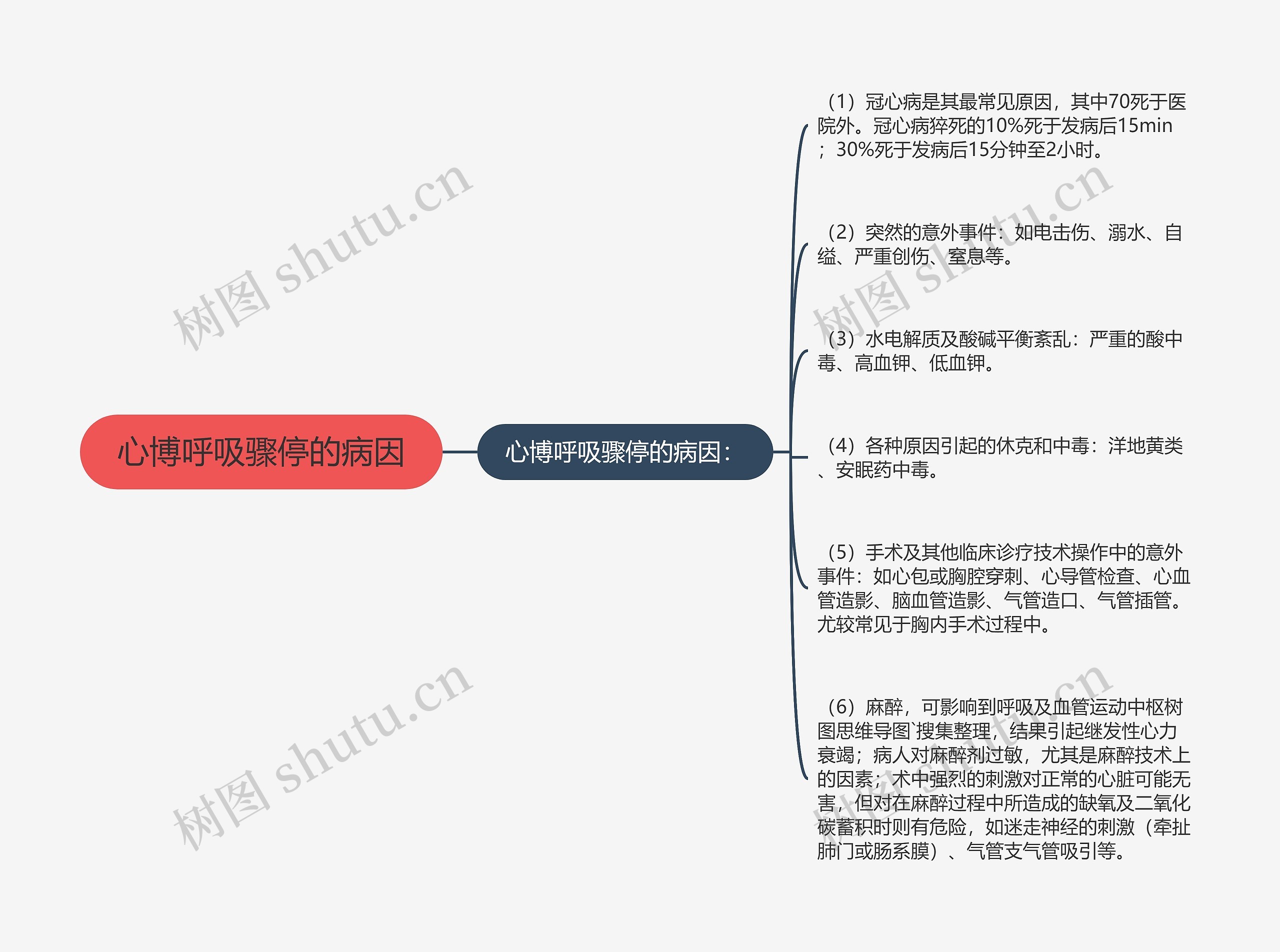 心博呼吸骤停的病因