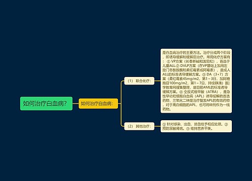 如何治疗白血病？