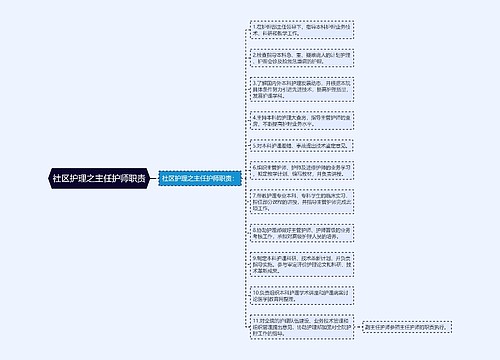 社区护理之主任护师职责