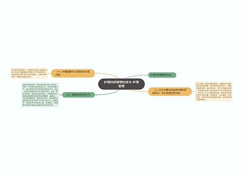 护理科研管理的体会-护理管理