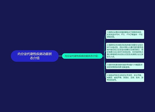 内分泌代谢性疾病功能状态介绍