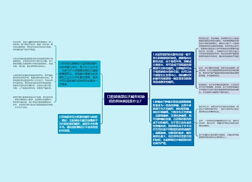 口腔颌面部后天畸形和缺损的具体病因是什么？