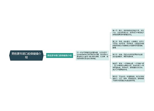 男性更年期口腔保健操介绍