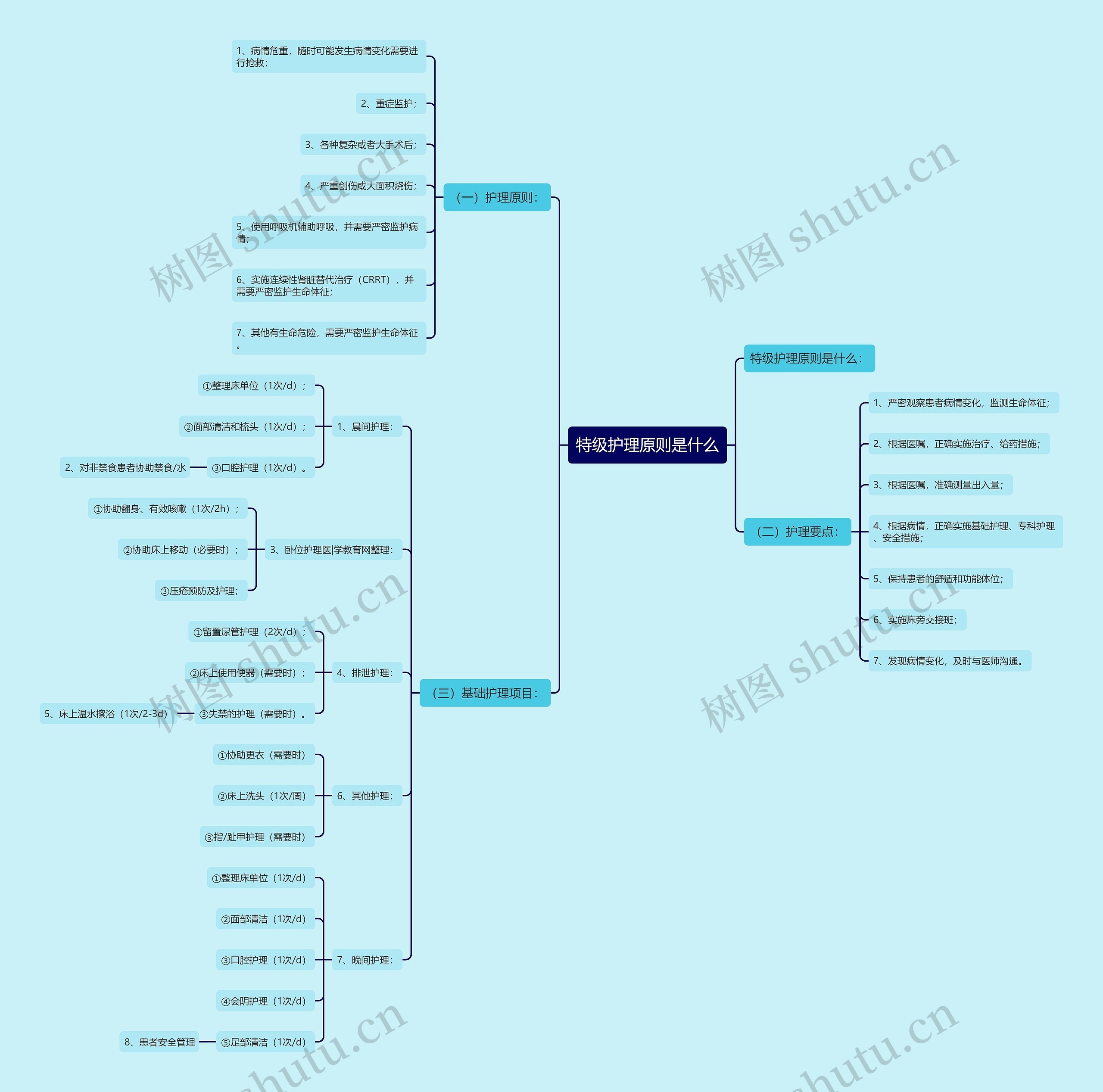 特级护理原则是什么 特级护理原则是什么
