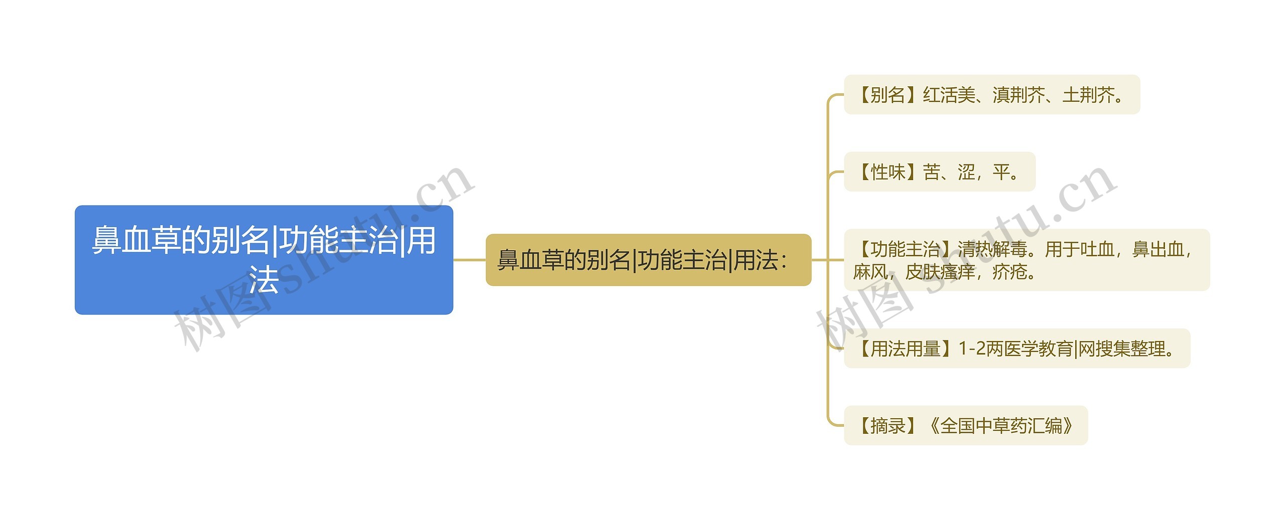 鼻血草的别名|功能主治|用法