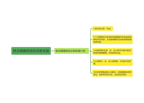 联合瓣膜病变的诊断依据