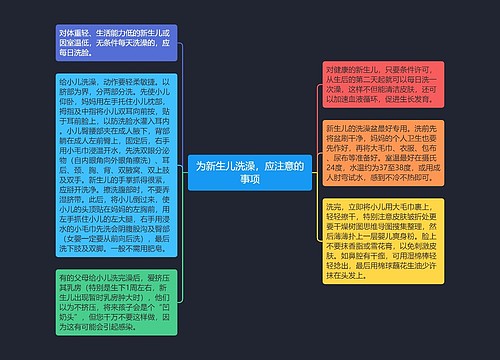 为新生儿洗澡，应注意的事项