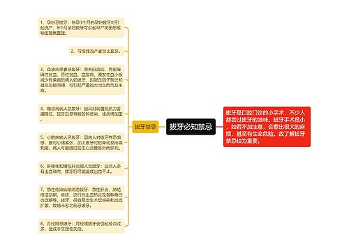 拔牙必知禁忌