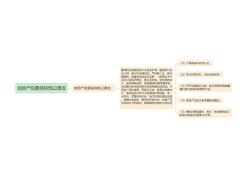 剖宫产后要保持伤口清洁