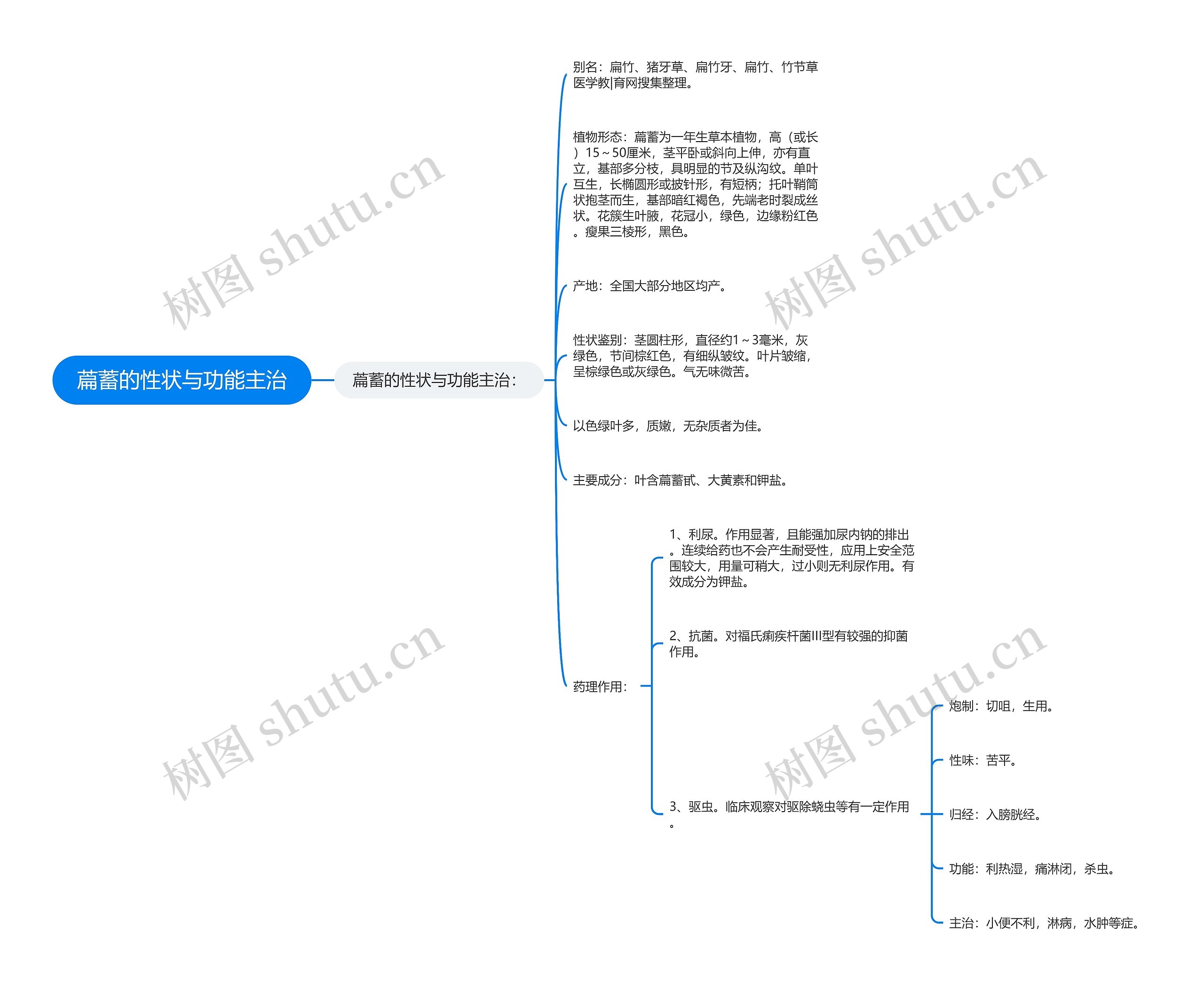 萹蓄的性状与功能主治 萹蓄的性状与功能主治