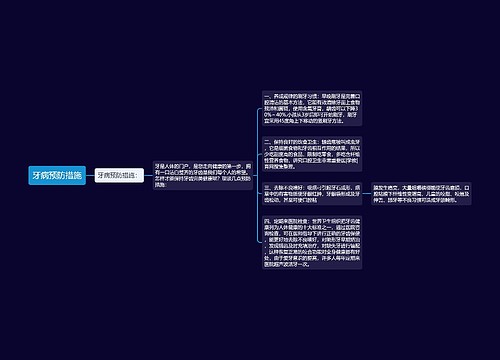 牙病预防措施