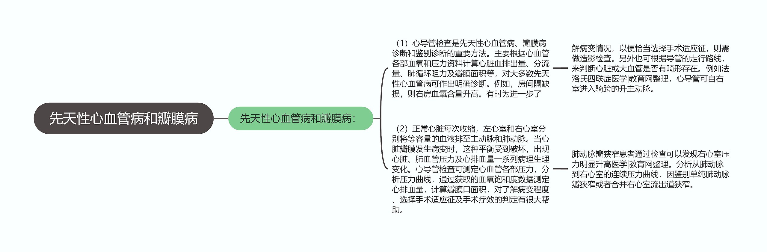 先天性心血管病和瓣膜病思维导图