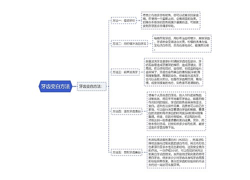 牙齿变白方法