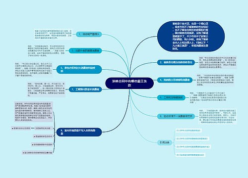 装修合同中有哪些霸王条款