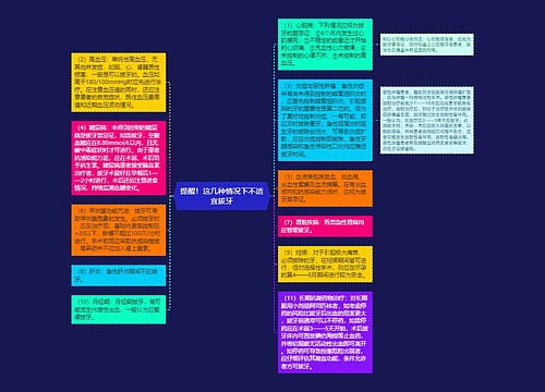 提醒！这几种情况下不适宜拔牙