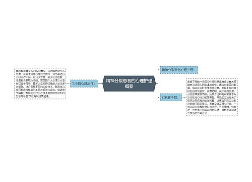 精神分裂患者的心理护理概要