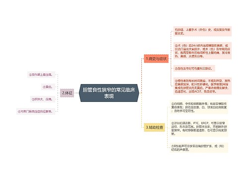 胆管良性狭窄的常见临床表现