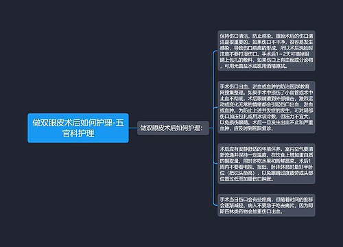 做双眼皮术后如何护理-五官科护理