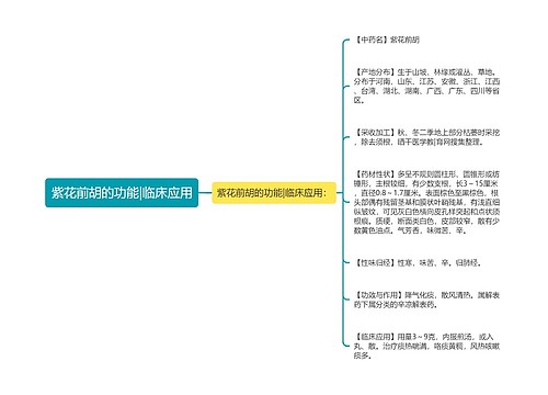 紫花前胡的功能|临床应用