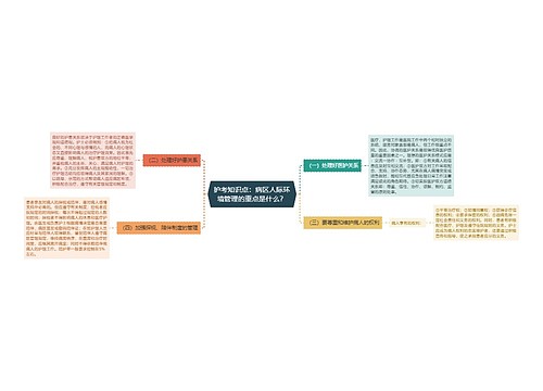 护考知识点：病区人际环境管理的重点是什么？