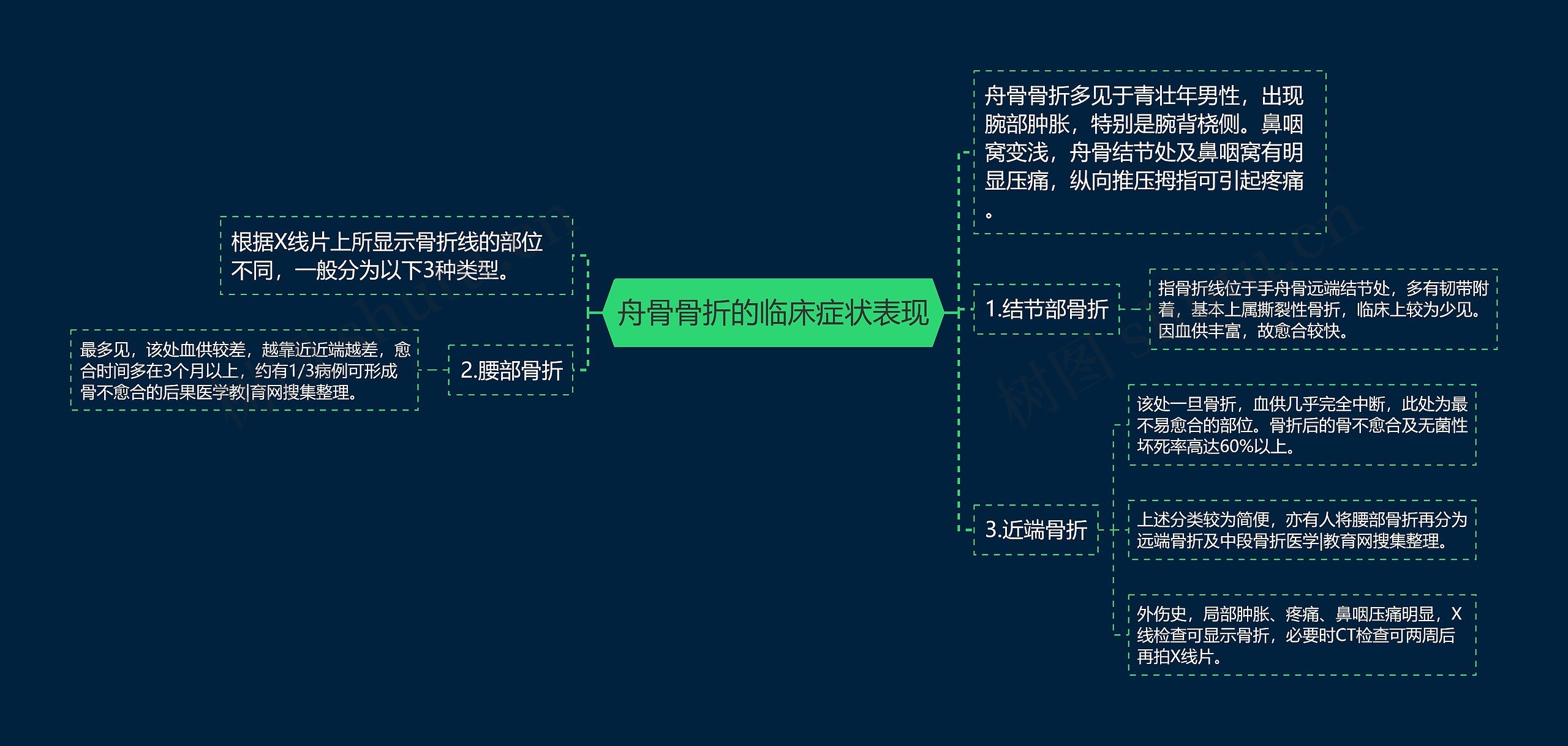 舟骨骨折的临床症状表现