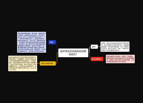 临床常见引发癫痫的因素有哪些？