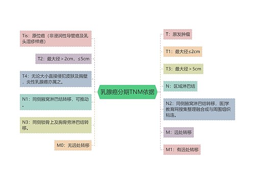 乳腺癌分期TNM依据