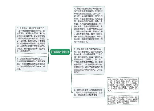 妊娠期饮食禁忌