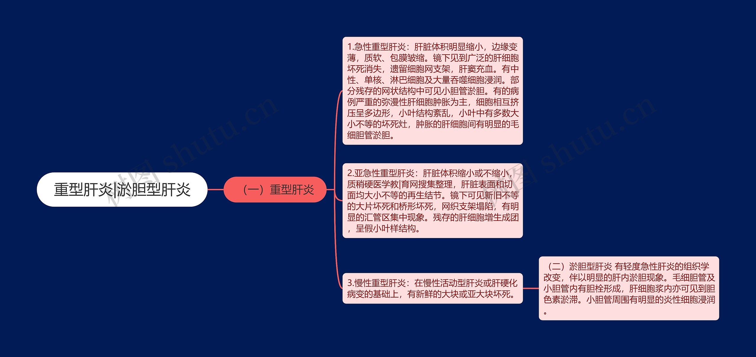 重型肝炎|淤胆型肝炎思维导图