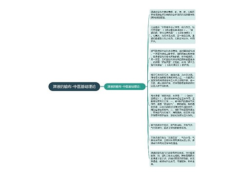 津液的输布-中医基础理论