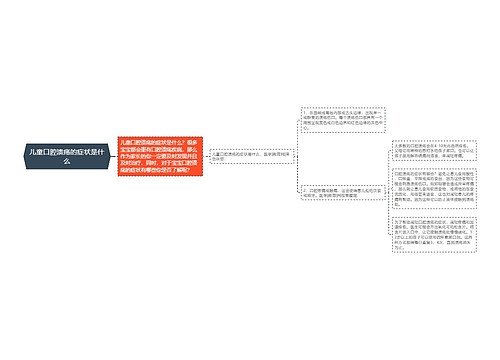 儿童口腔溃疡的症状是什么