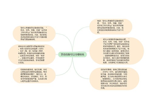 牙齿怕酸可以冷嚼核桃