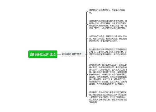 直肠癌社区护理法